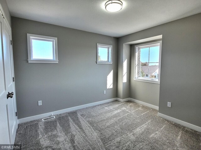 view of carpeted empty room