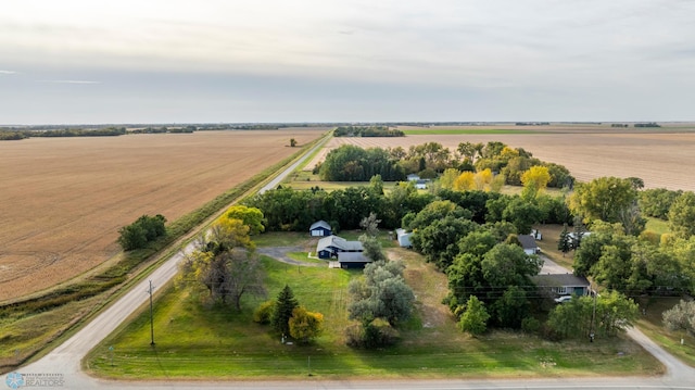 aerial view featuring a rural view