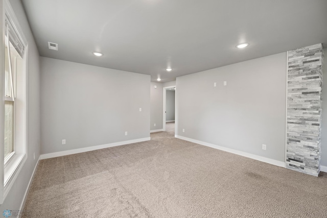 view of carpeted empty room