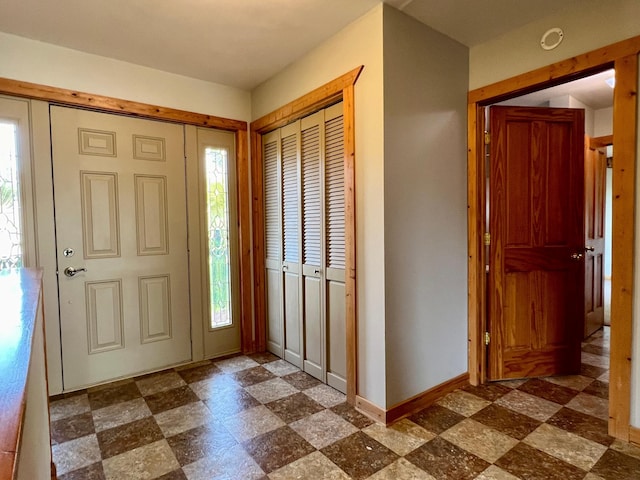 view of foyer entrance