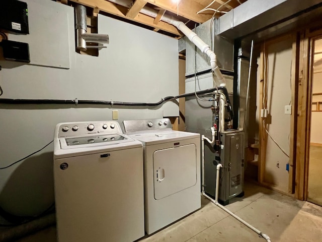 laundry area featuring washer and dryer