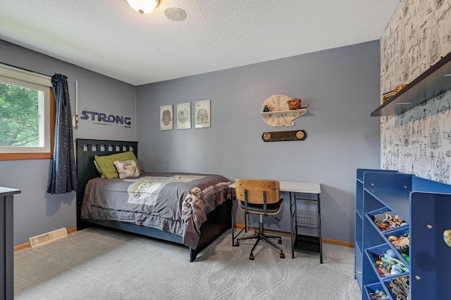 104 Craig Ln, Monticello, MN 55362 - carpeted bedroom with baseboards and a textured ceiling