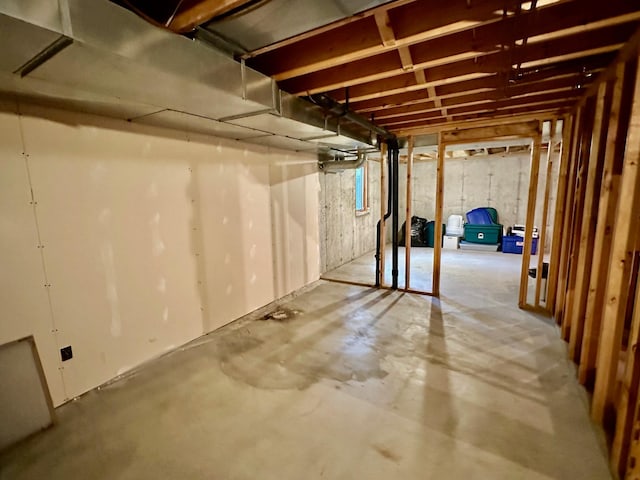 view of basement