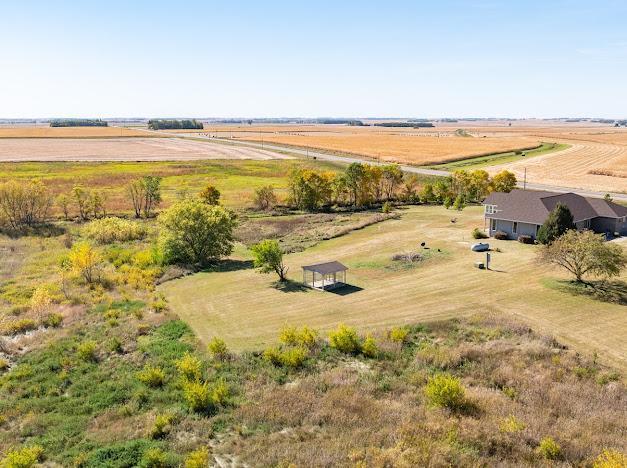 bird's eye view featuring a rural view