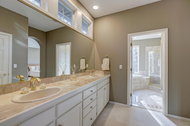 bathroom featuring vanity