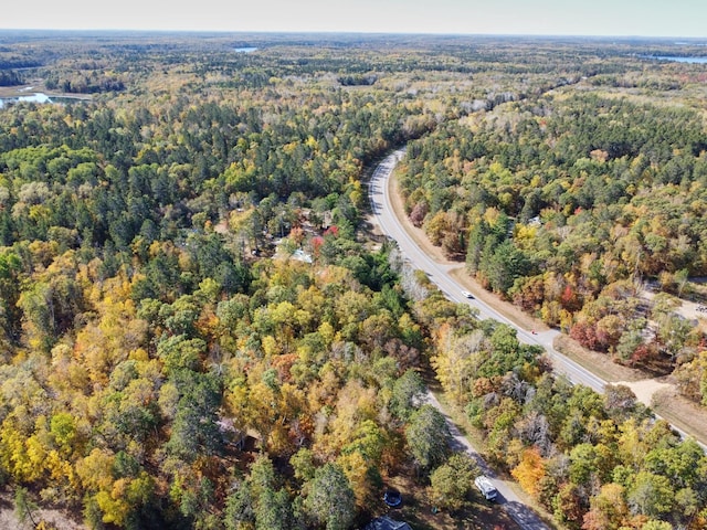 36152 Gale Ln, Crosslake, MN 56442 - birds eye view of property featuring a wooded view