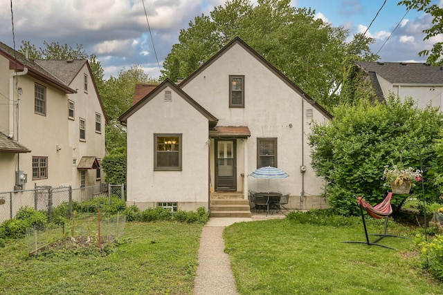 5025 16th Ave S, Minneapolis, MN 55417 - back of property featuring stucco siding and entry steps