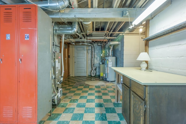5025 16th Ave S, Minneapolis, MN 55417 - unfinished basement with tile patterned floors and gas water heater
