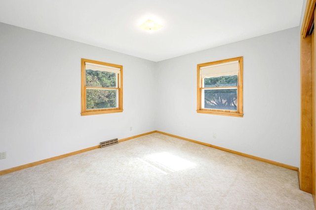 carpeted empty room with a healthy amount of sunlight