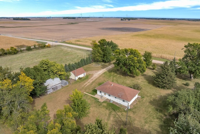 aerial view featuring a rural view