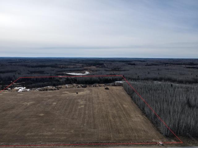 bird's eye view with a rural view