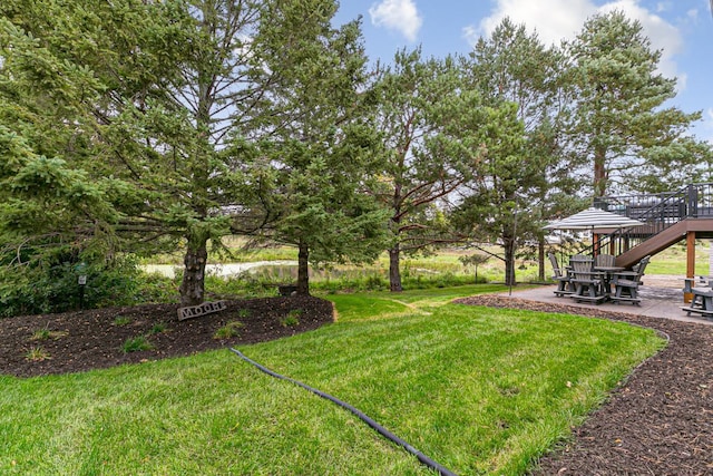 view of yard featuring a patio