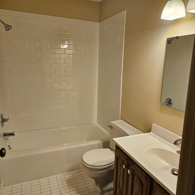 2800 Hamline Ave N Unit 112, Roseville, MN 55113 - bathroom featuring vanity, tile patterned flooring, and  shower combination