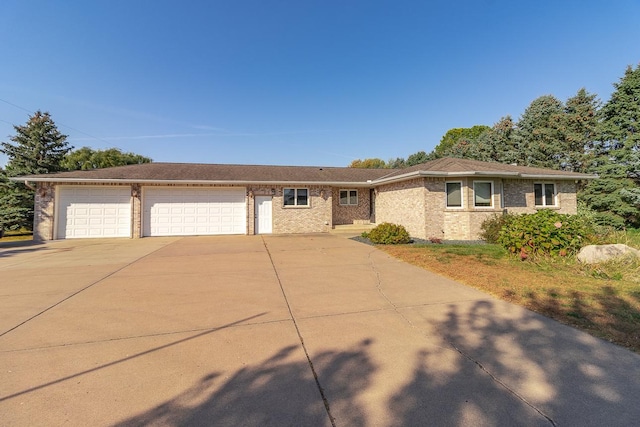 ranch-style house with a garage