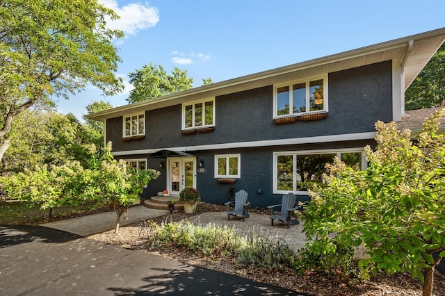 view of front of house with a patio