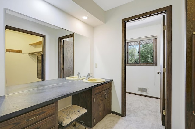 bathroom with vanity