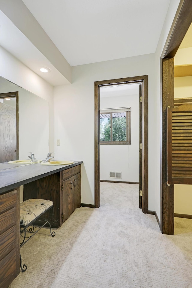 bathroom featuring vanity