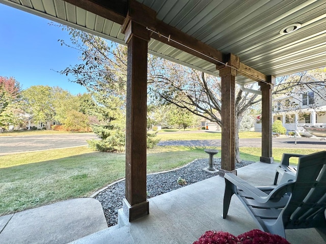 view of patio / terrace with a porch