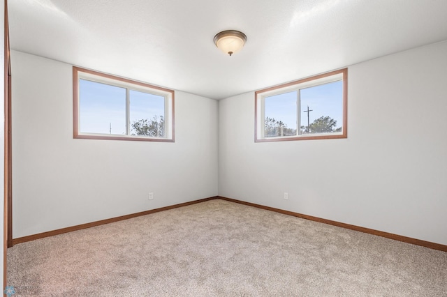 empty room with light carpet