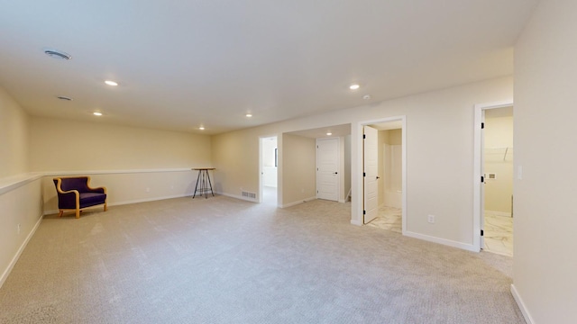 view of carpeted empty room