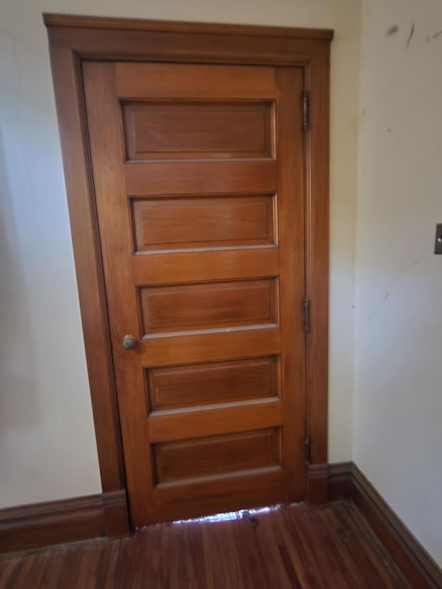 details featuring wood-type flooring