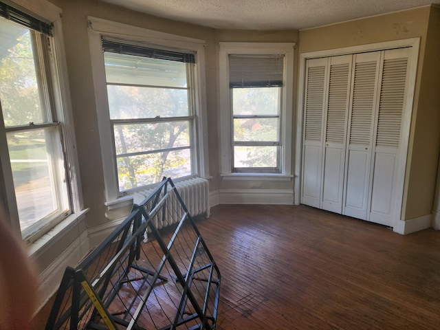 interior space featuring radiator and a healthy amount of sunlight