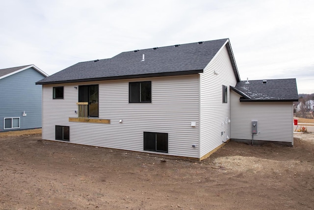 view of rear view of property