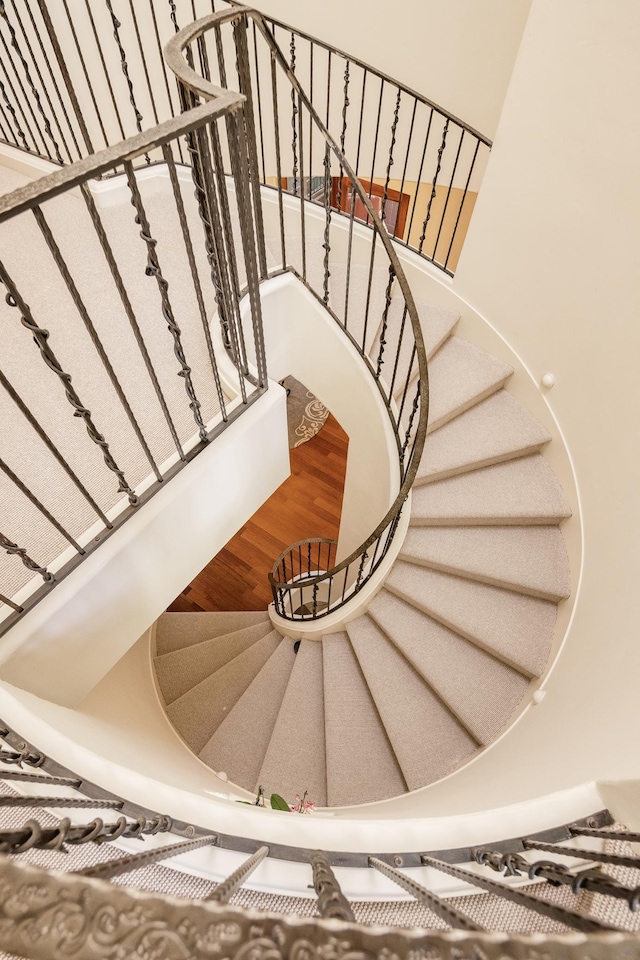 view of staircase