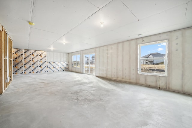 basement featuring a wealth of natural light