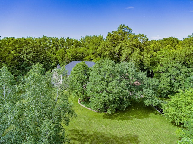 bird's eye view with a rural view