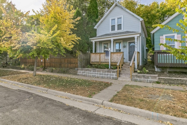 bungalow with covered porch