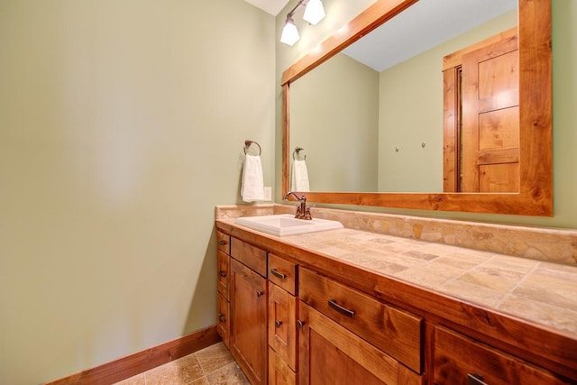 bathroom with vanity