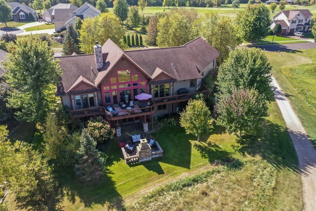 birds eye view of property