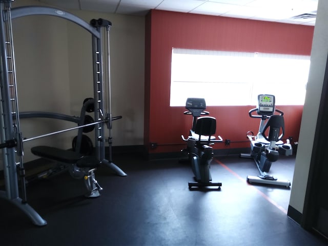 view of workout area