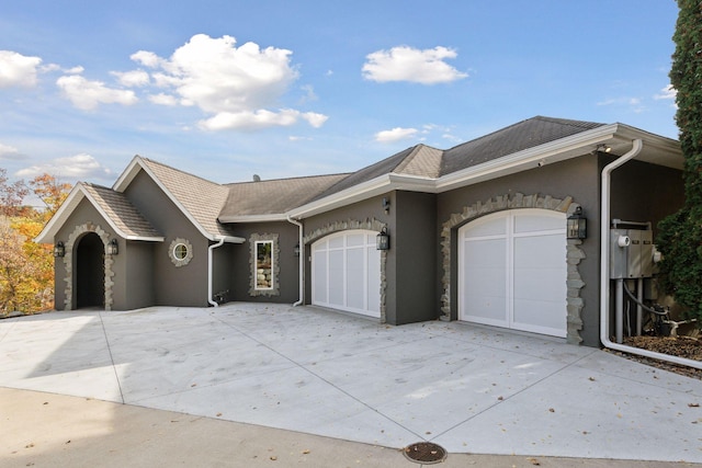 ranch-style house with a garage