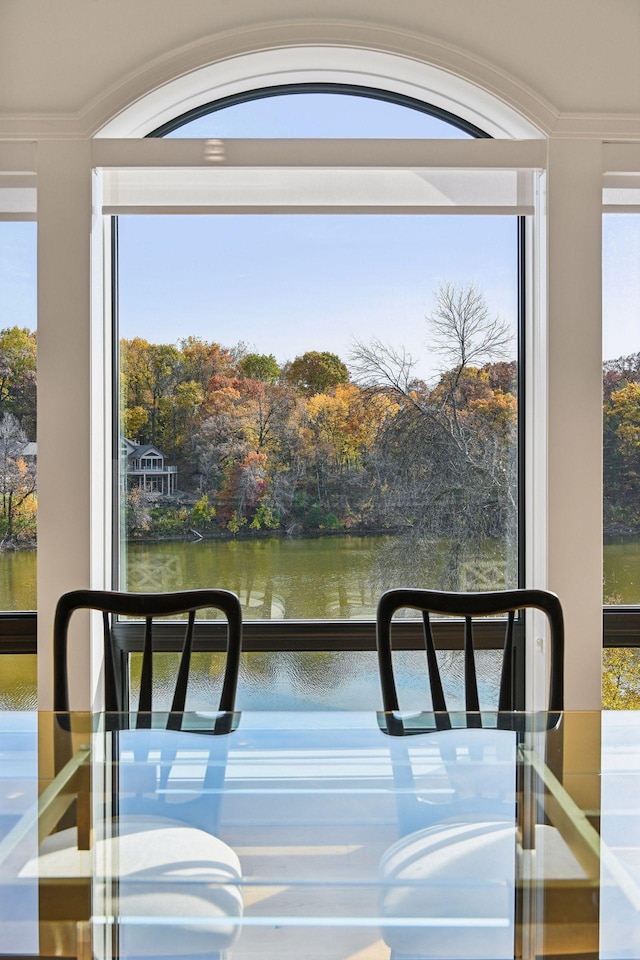 room details with a water view