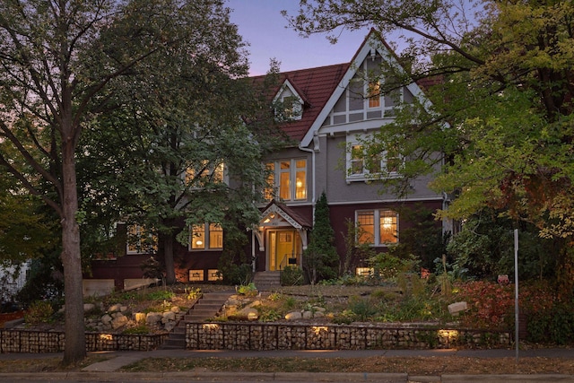 view of english style home