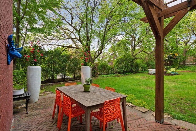 1920 Pillsbury Ave S, Minneapolis, MN 55403 - view of patio / terrace with outdoor dining area and a pergola