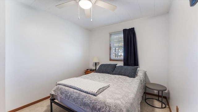 8737 123rd Ave SE, Lake Lillian, MN 56253 - bedroom featuring carpet flooring, baseboards, and ceiling fan