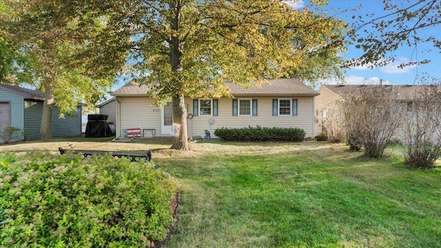 8737 123rd Ave SE, Lake Lillian, MN 56253 - view of front of property featuring a front lawn