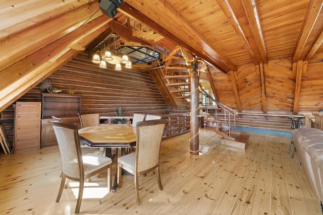 view of unfinished attic