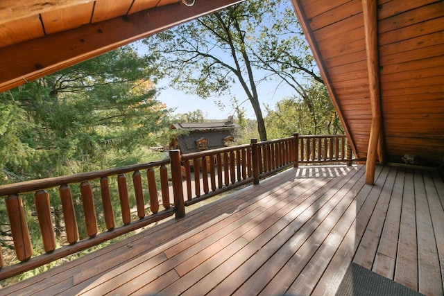 view of wooden terrace