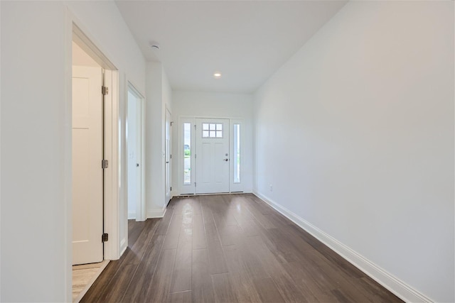 interior space featuring hardwood / wood-style flooring