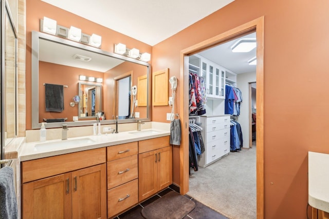 bathroom with vanity