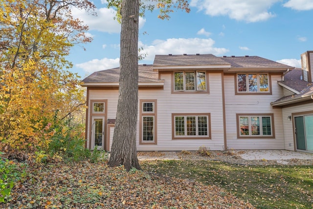 rear view of house with a patio