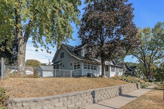 view of front of home