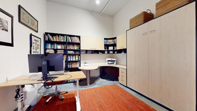 office featuring a high ceiling