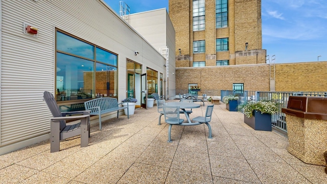 view of patio / terrace featuring outdoor dining area