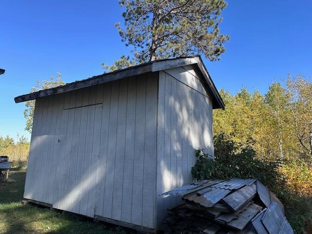 view of shed
