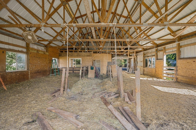 view of horse barn